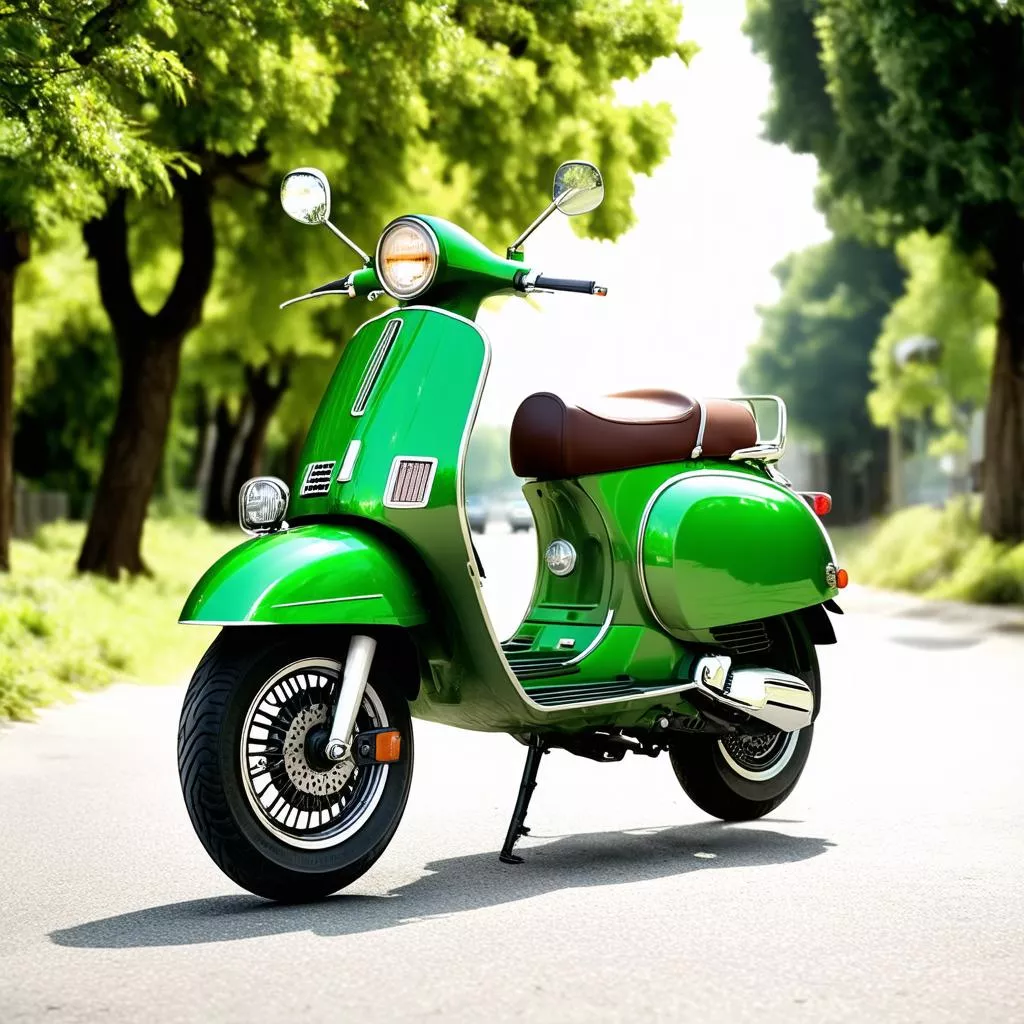 Vespa GTS Xanh Lá