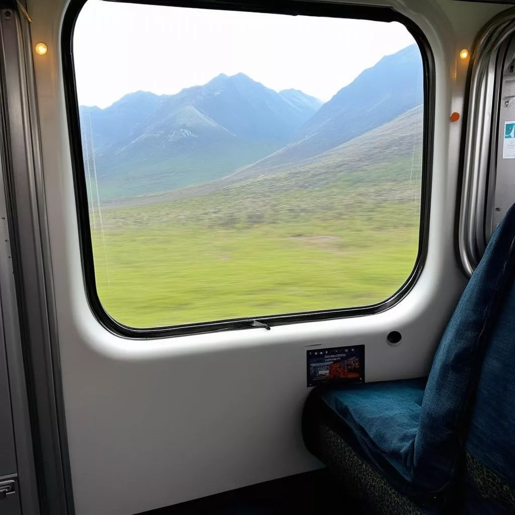 Ghế ngồi cạnh cửa sổ trên xe khách