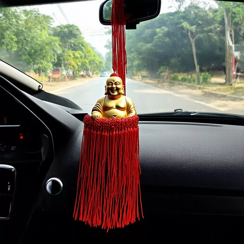 Vật phẩm phong thủy treo xe ô tô