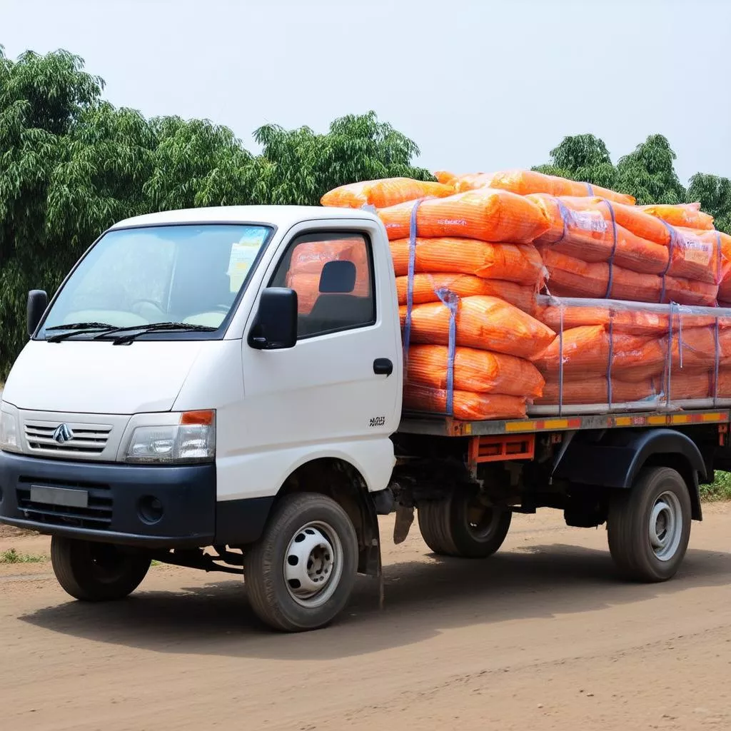 Xe ben 1.5 tấn vận chuyển hàng hóa