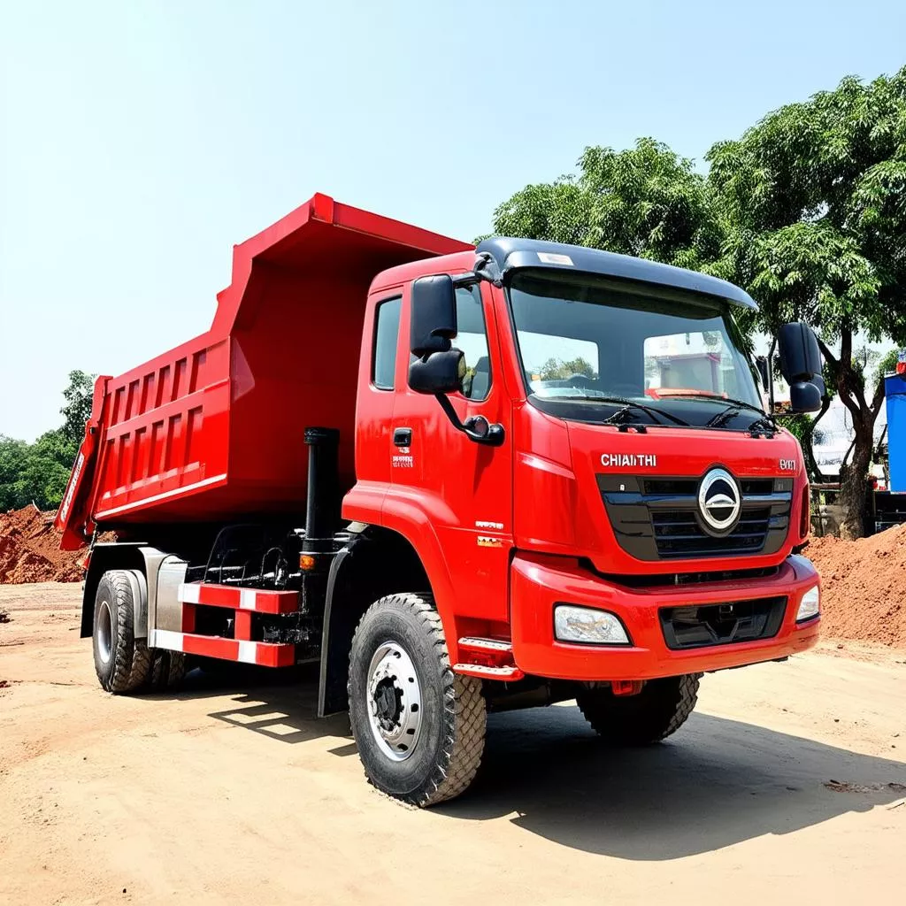 Camion-benne Chien Thang rouge élégant