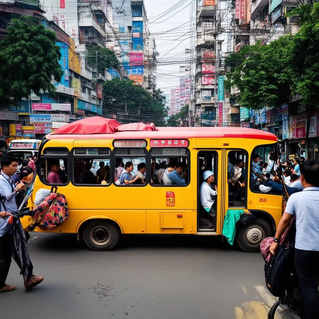 Hanoi Buses in Art: A Journey of Connection