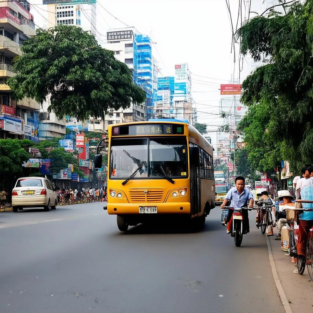 Xe buýt đi Hoàng Văn Thụ