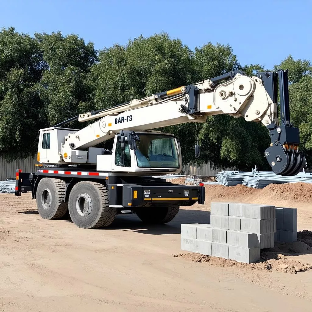 Xe cẩu 2 tấn sử dụng trong xây dựng