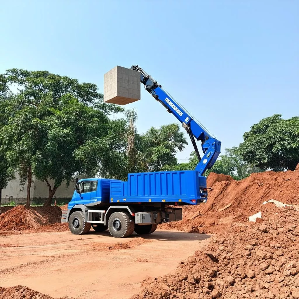 Xe cẩu 5 tấn Hà Tĩnh: Tìm hiểu dòng xe "nâng tầm" dự án