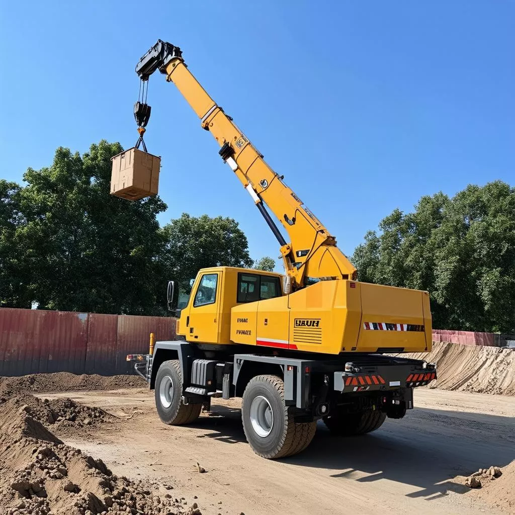 Xe cẩu thùng 8 tấn cũ đang hoạt động