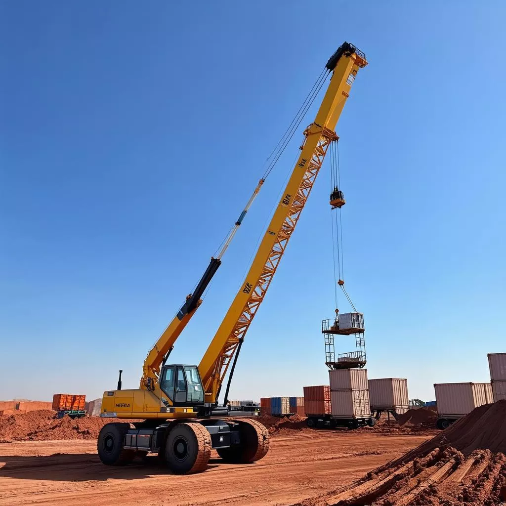 5-ton crane in operation