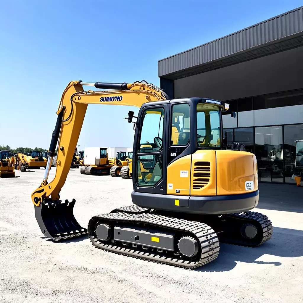 Xe cuốc Sumitomo 05 tại đại lý