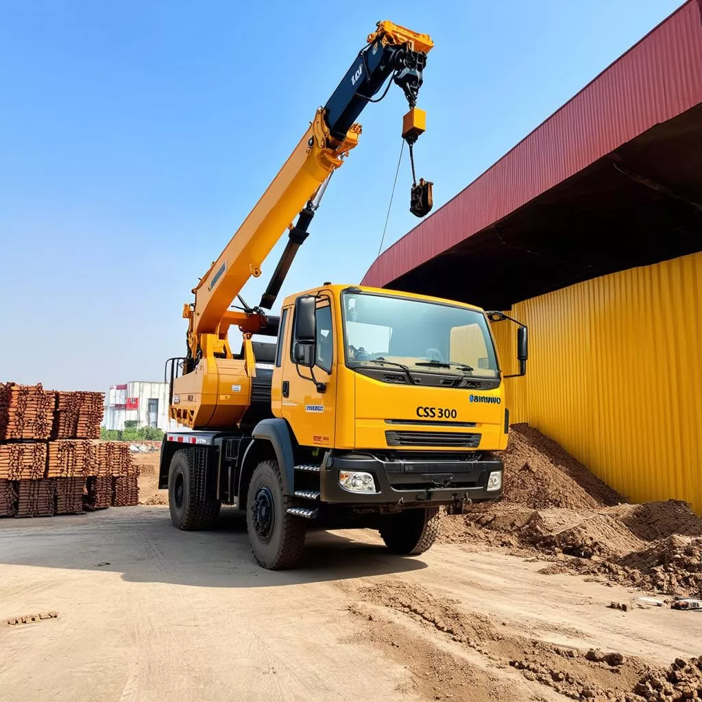 Daewoo 4-Axle Crane Truck with CSS300 10-Ton Crane: Power & Versatility