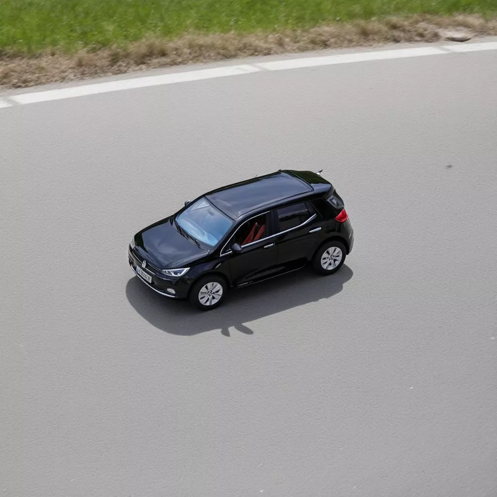 xe điều khiển từ xa mini chạy trên đường