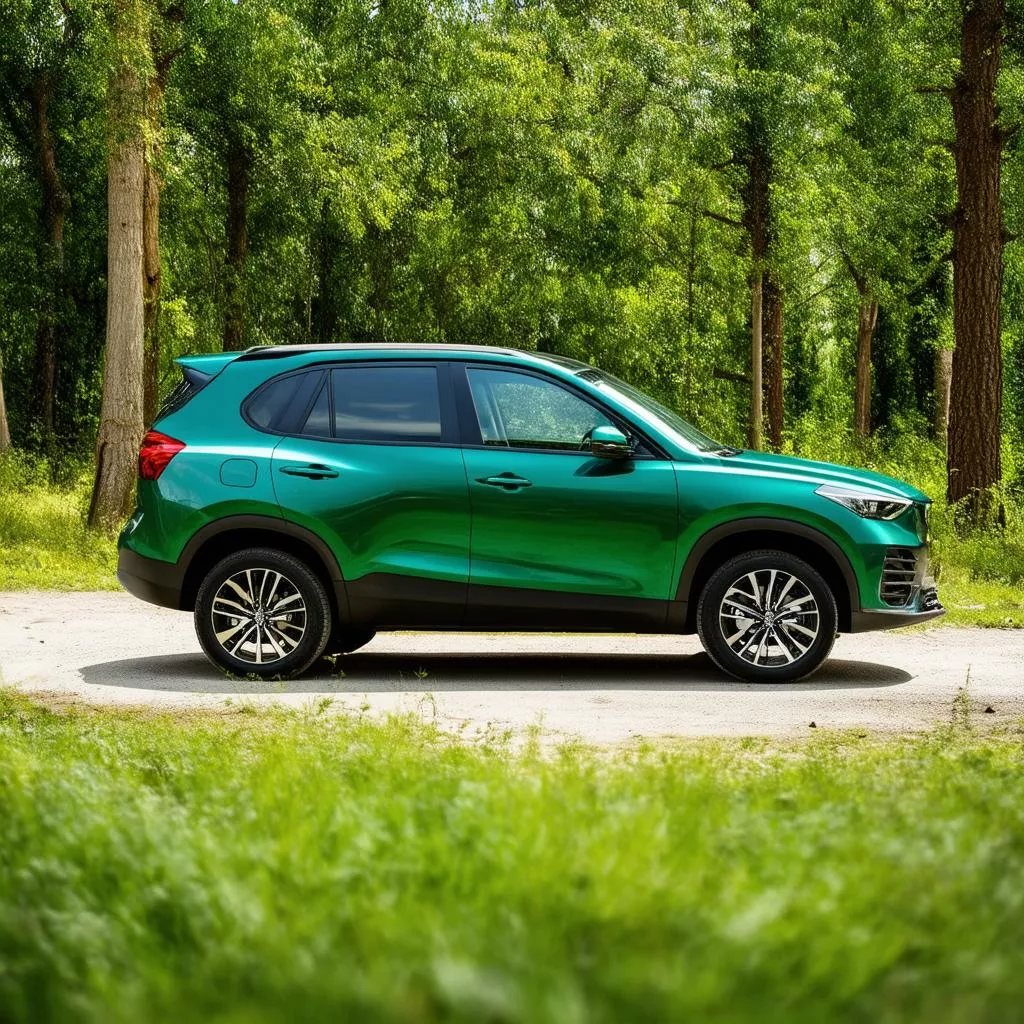 Mobil Berwarna Hijau