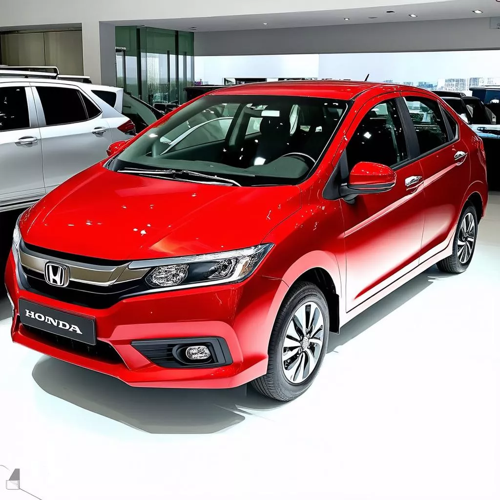 Xe Honda City màu đỏ