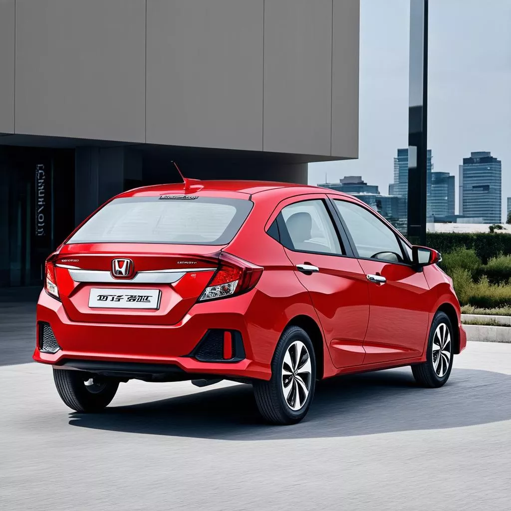 Honda City màu đỏ
