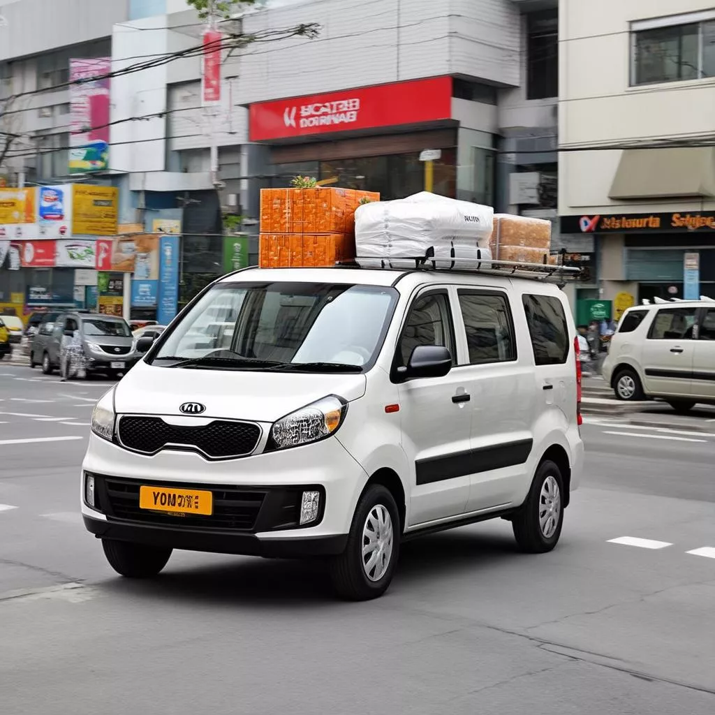 Xe Kia Morning Van 2015 chở hàng