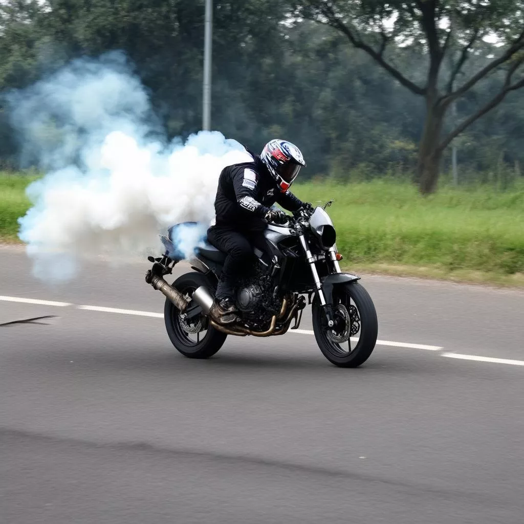 Motorcycle running sluggishly