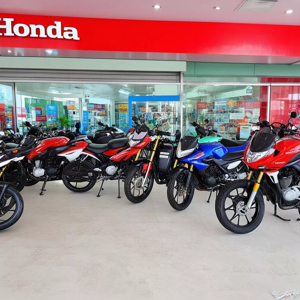 Honda Motorcycles in Tan Hung Yen