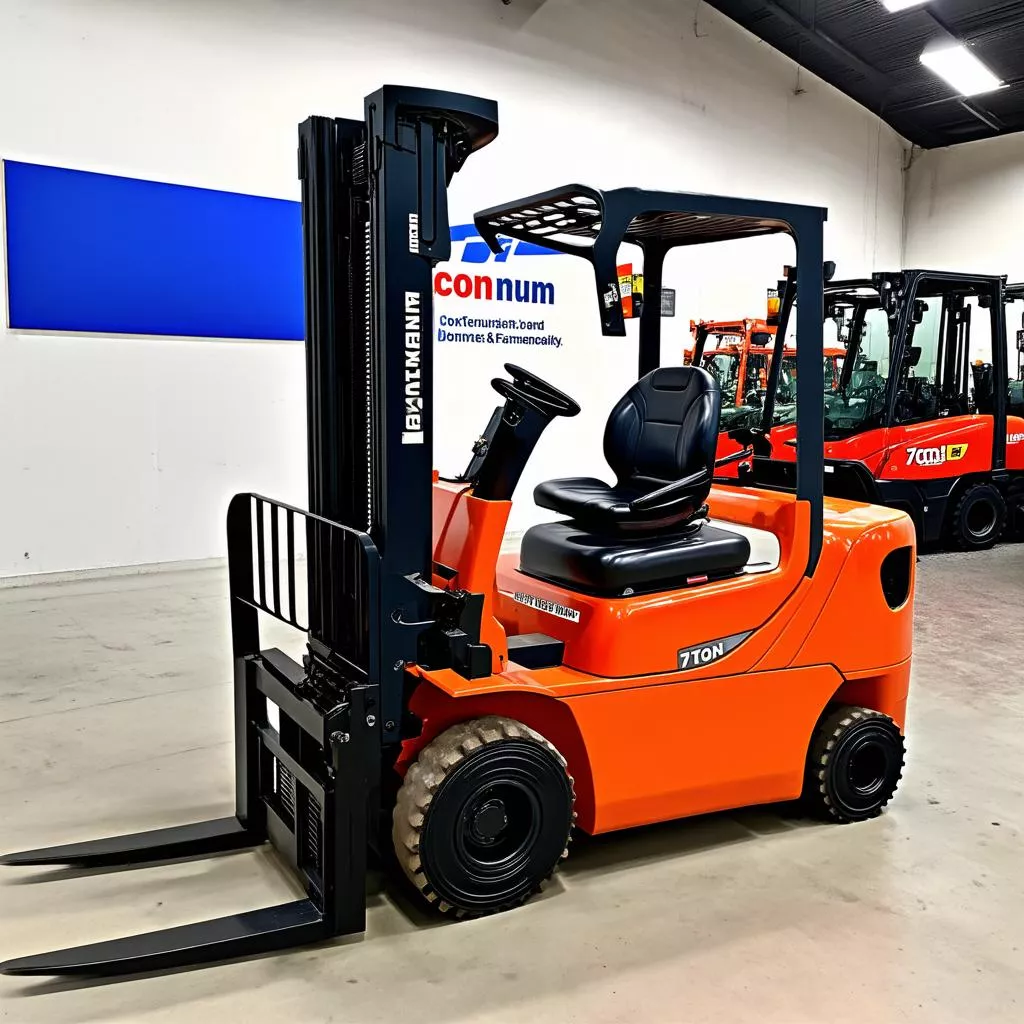 Xe nâng 7 tấn tại đại lý