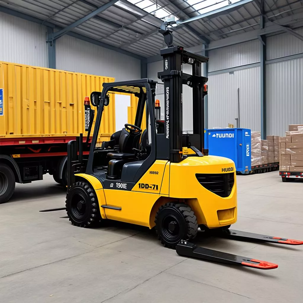 Hyundai 15D-7E 1.5 Ton Diesel Forklift: Power & Efficiency