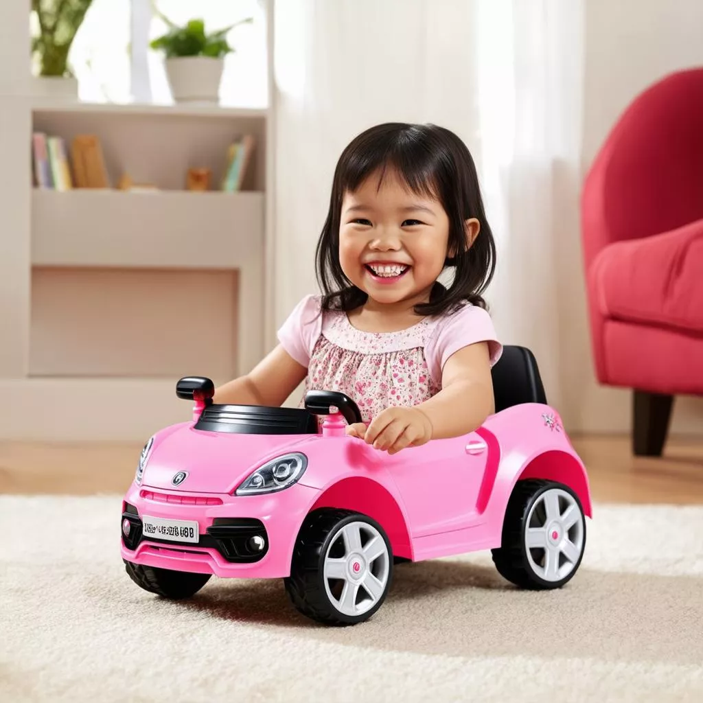 Xe ô tô điện trẻ em cho bé gái