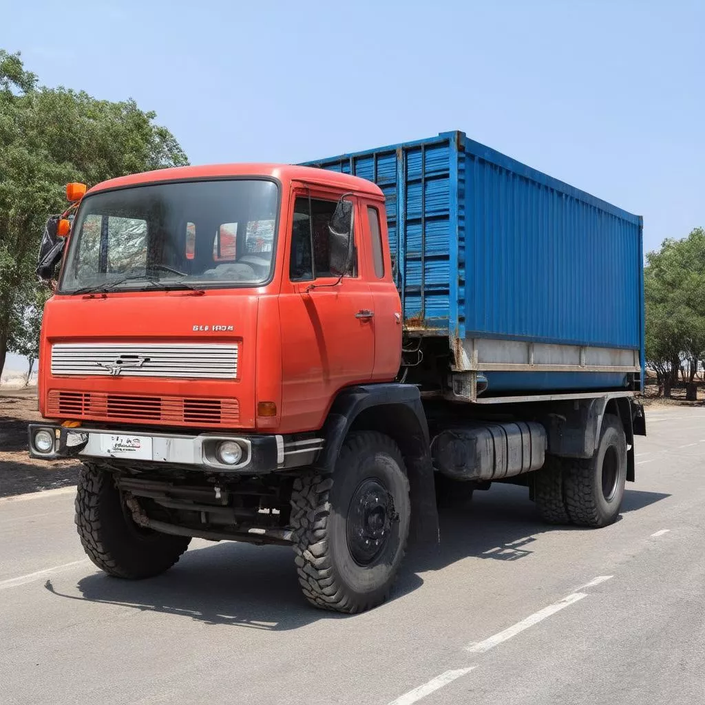 Xe tải 2 tấn vận chuyển hàng hóa