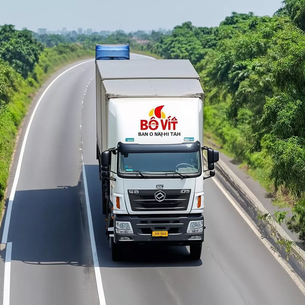 바오비엣 보험에 가입된 트럭