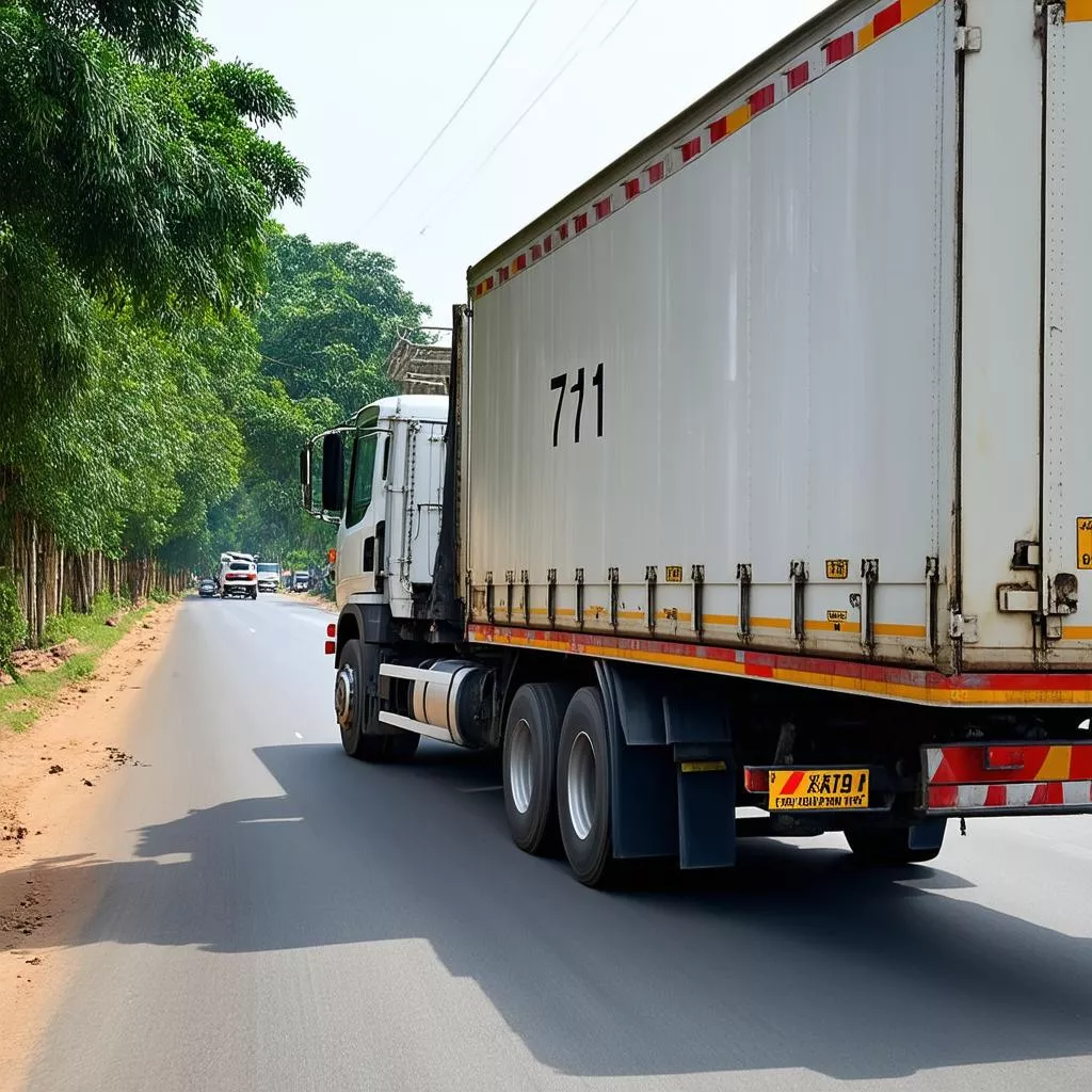 Hình ảnh xe tải biển số 71