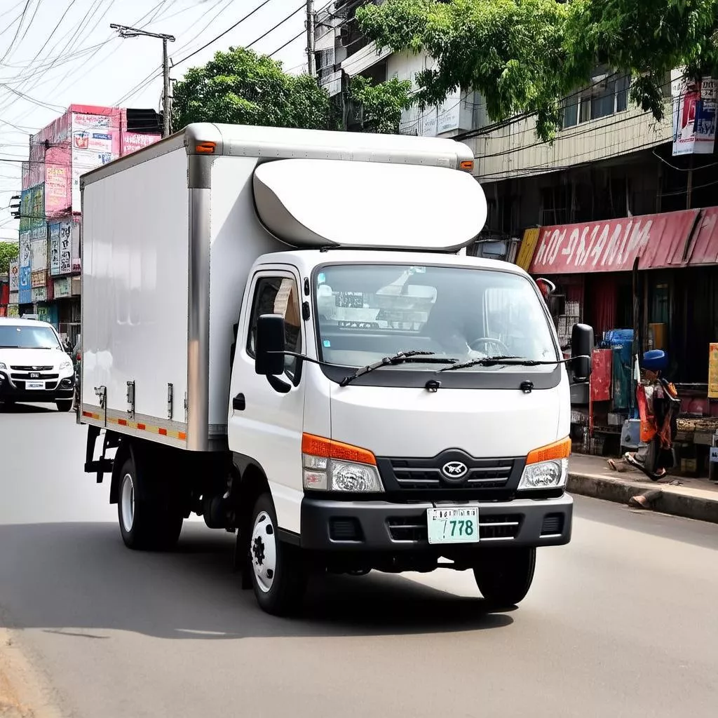 Truck with license plate 78