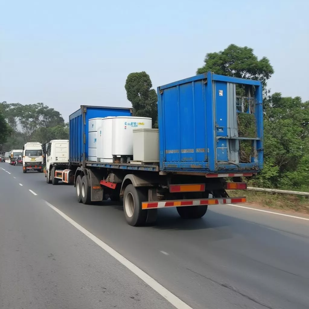 Xe tải chở hàng