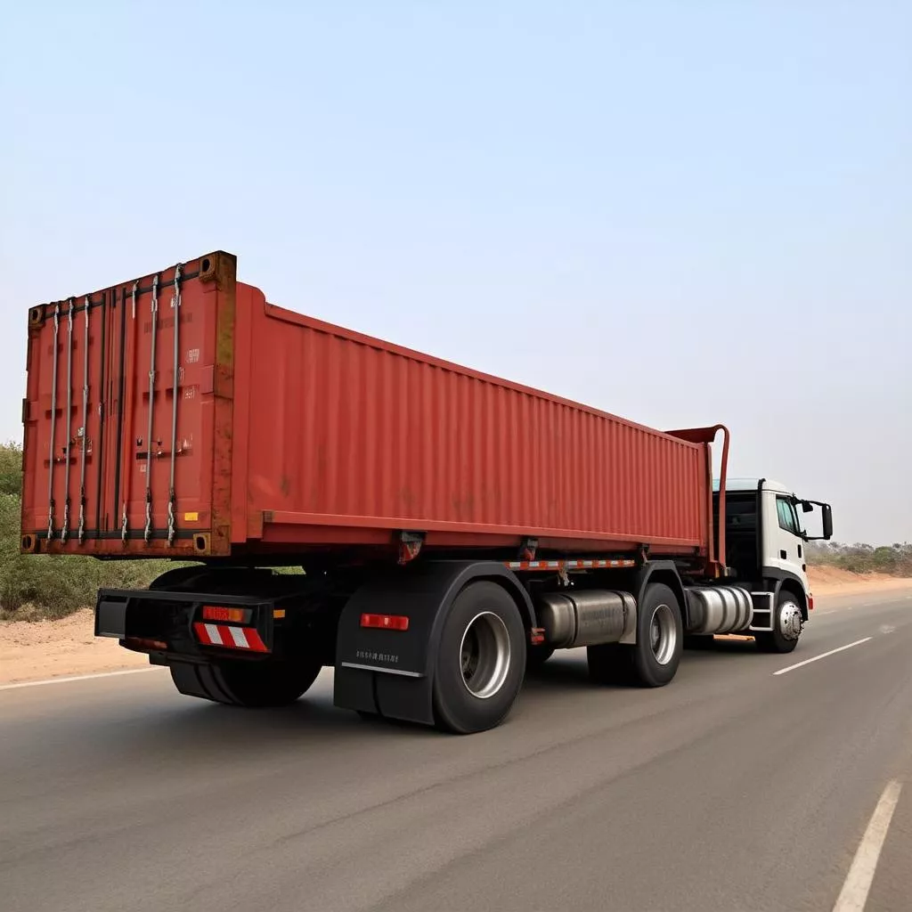 Xe tải chở hàng nặng
