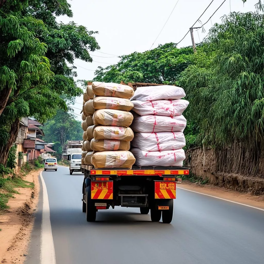 Trucking Route 16/4 in Phan Rang - Thap Cham, Vietnam