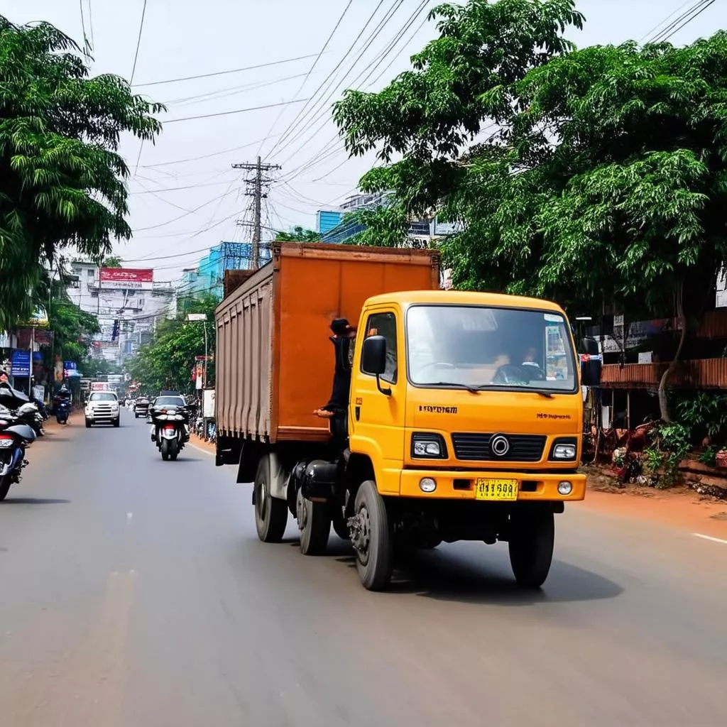 Camion per le strade di Can Tho