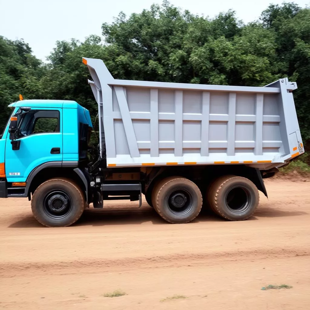 Trucks parked at a loading dock