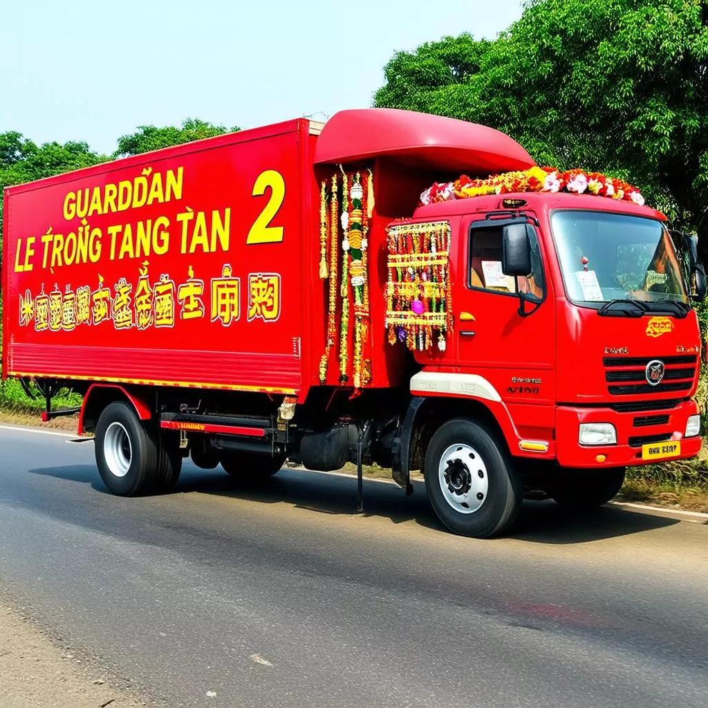 Xe tải Guardian Lê Trọng Tấn 2 màu đỏ