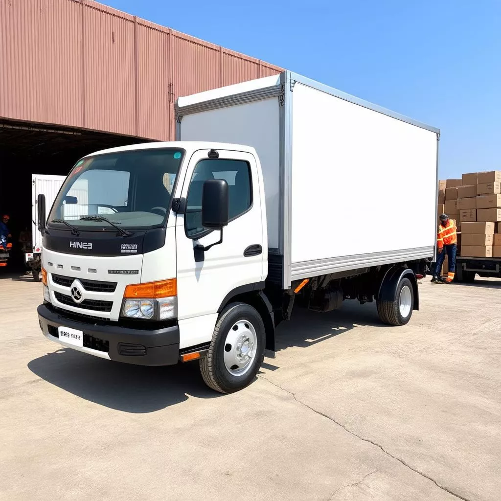 Xe Tải Hino 5 Tấn Thùng Mui Bạt