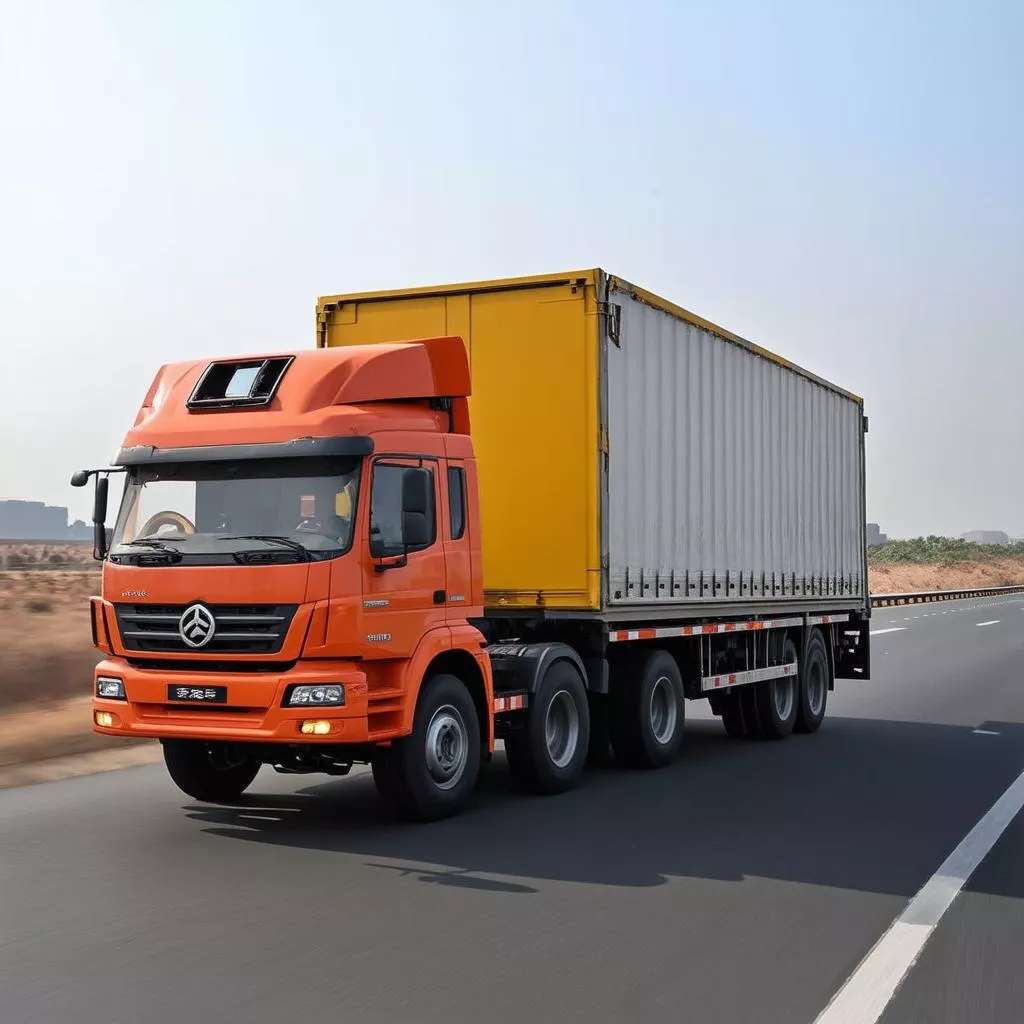 Xe tải Howo vận chuyển hàng hóa