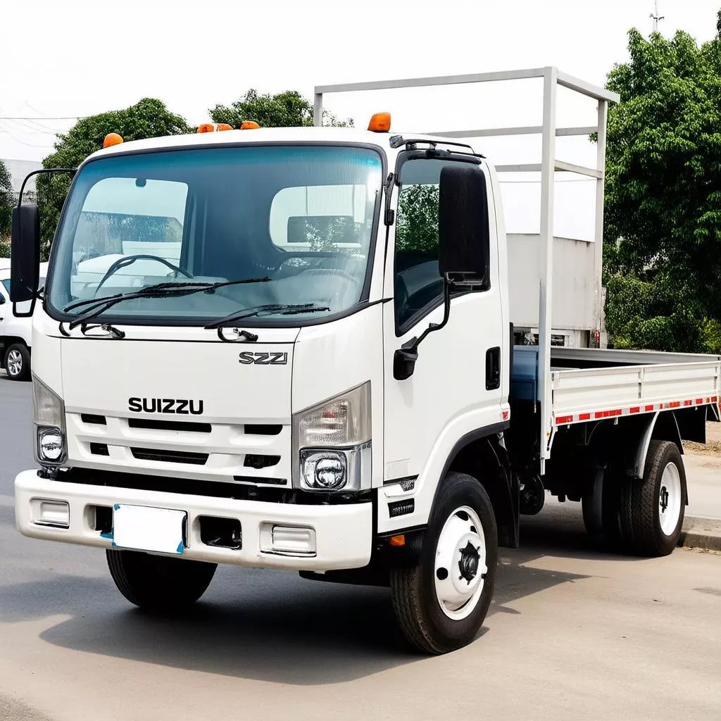 Xe tải Isuzu 5 tấn 5 màu trắng
