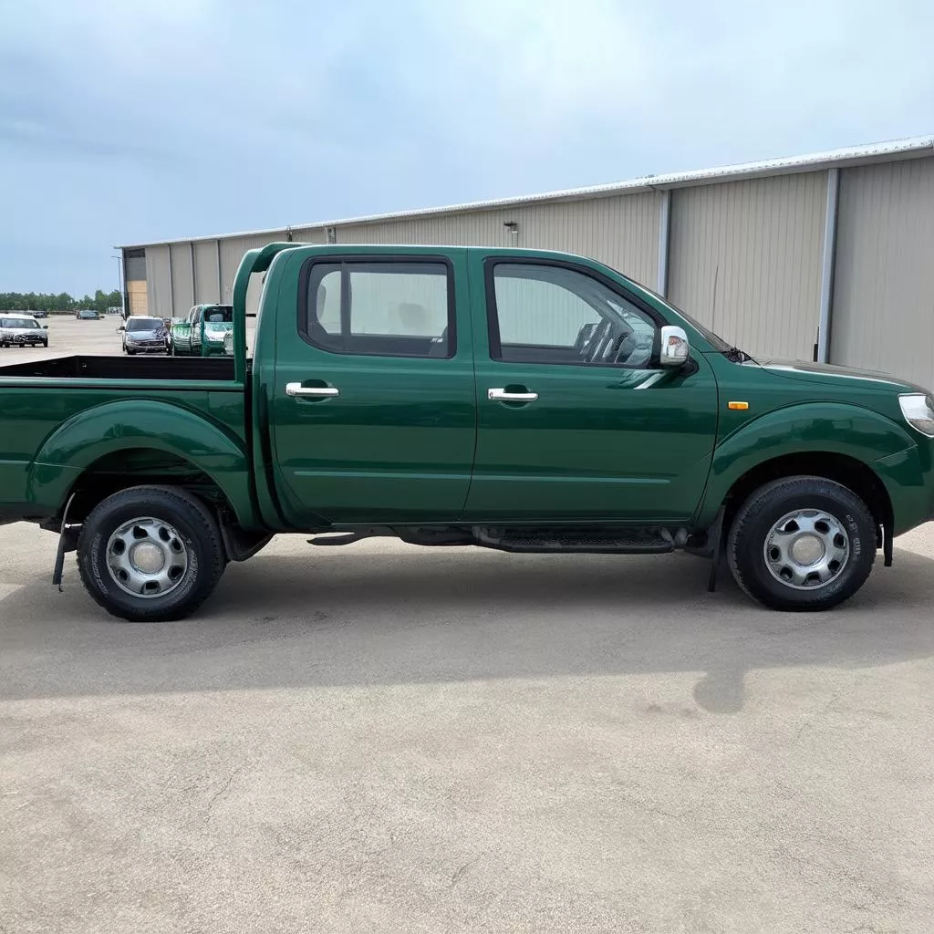 Camion Kia Frontier vert mousse