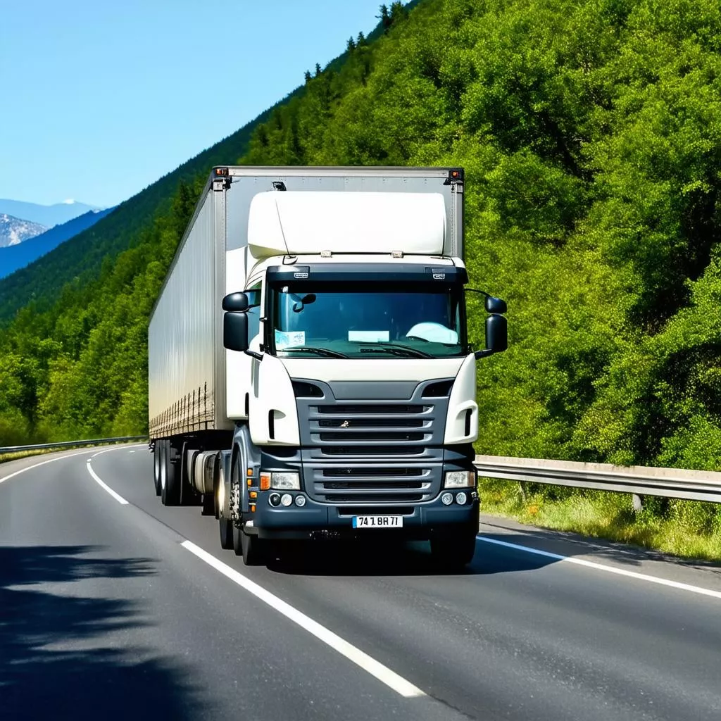 带有广治车牌的卡车