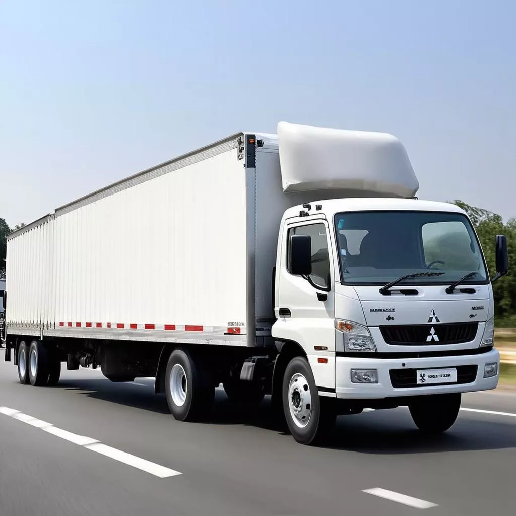 Camion Mitsubishi Fuso bianco