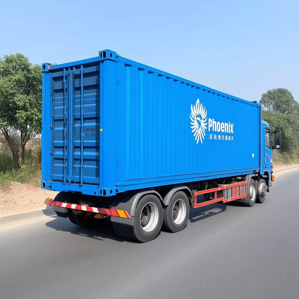 xe tải phoenix 300 màu xanh