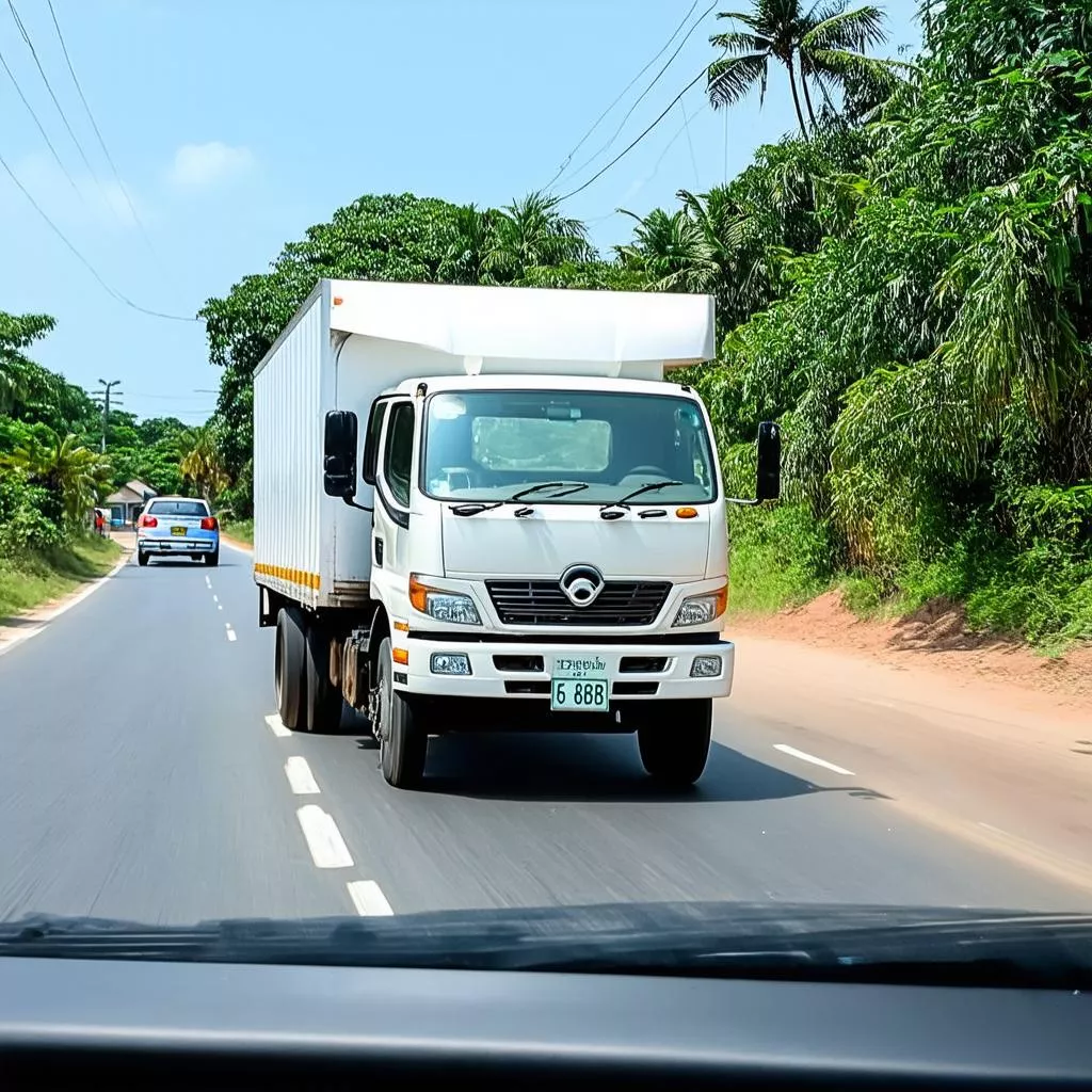 LKW mit Kennzeichen 68 in Phú Quốc