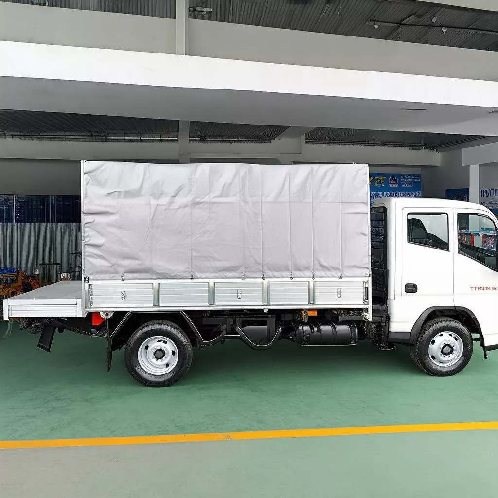 Xe tải thùng mui bạt 6.8 tấn Trường Giang tại đại lý