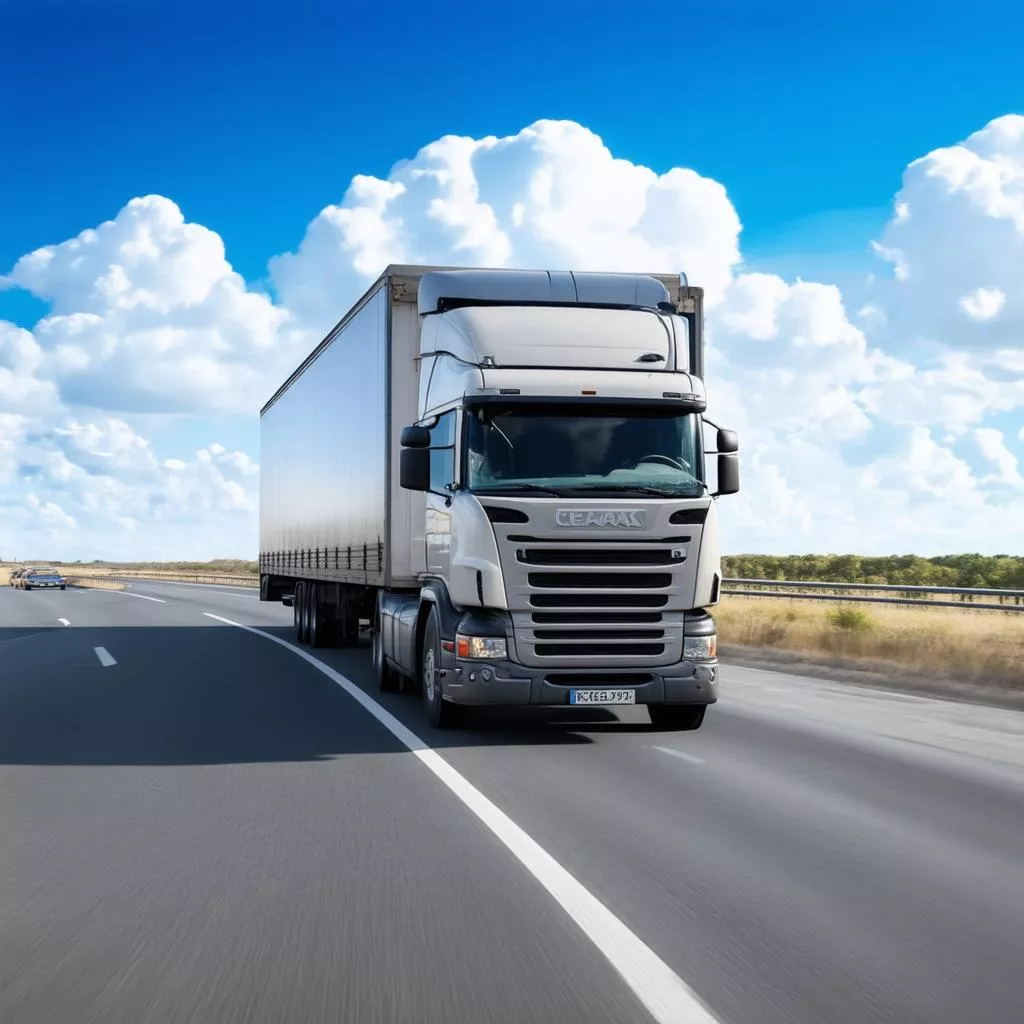 Truck on the highway