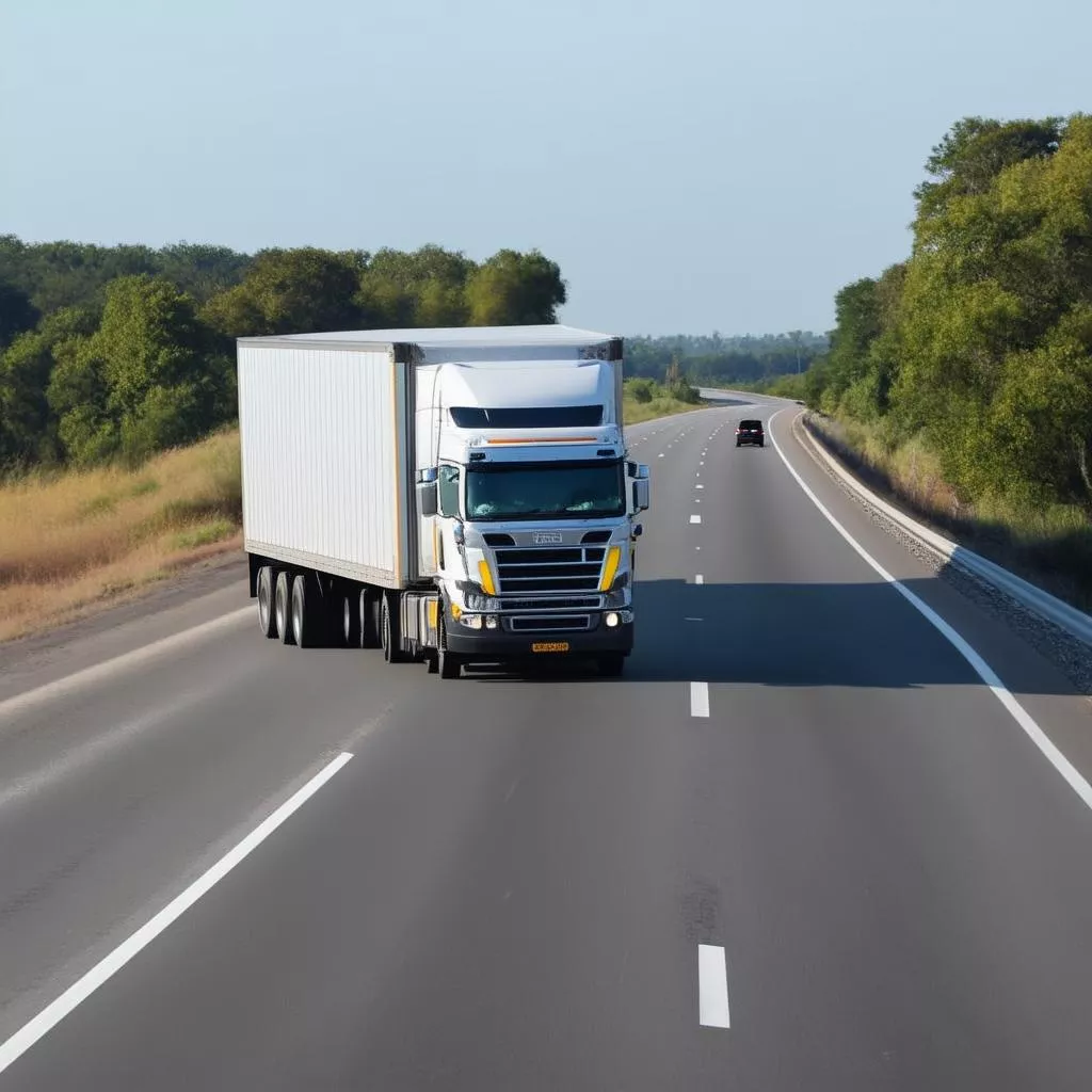 Xe tải vận chuyển hàng hóa