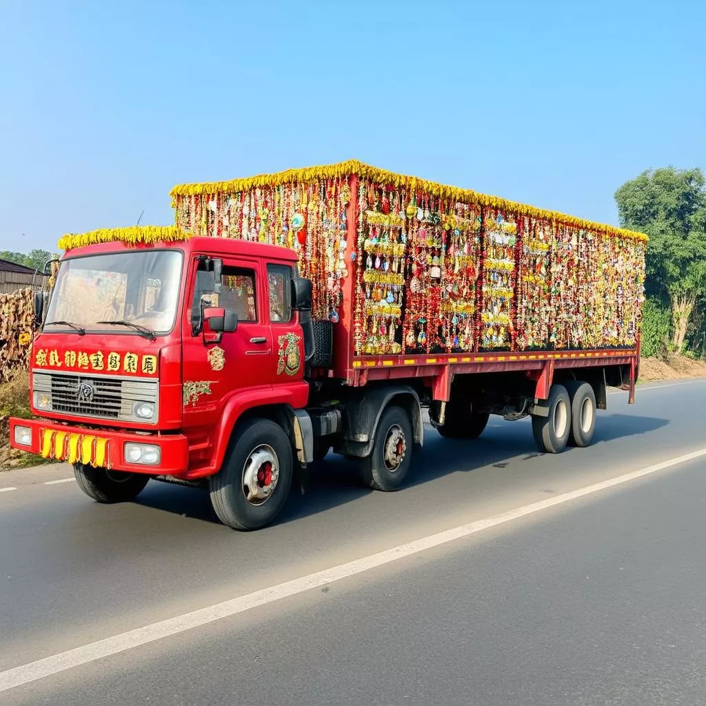 Xe tải vận chuyển hàng hóa