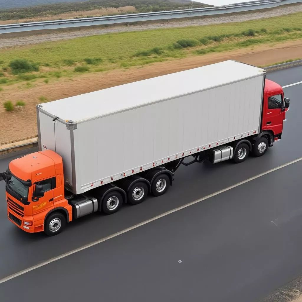 Xe tải vận chuyển hàng hóa