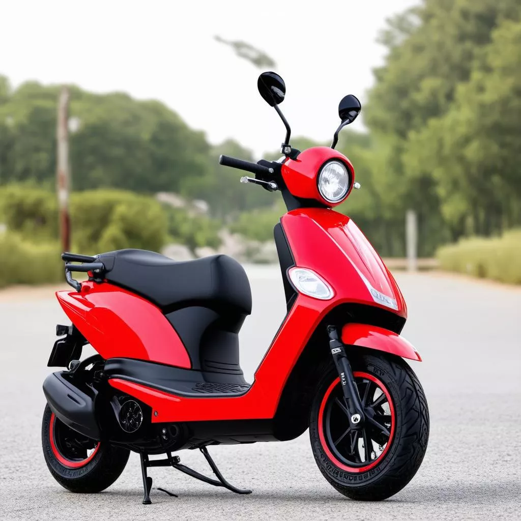 xe tay ga nam màu đỏ