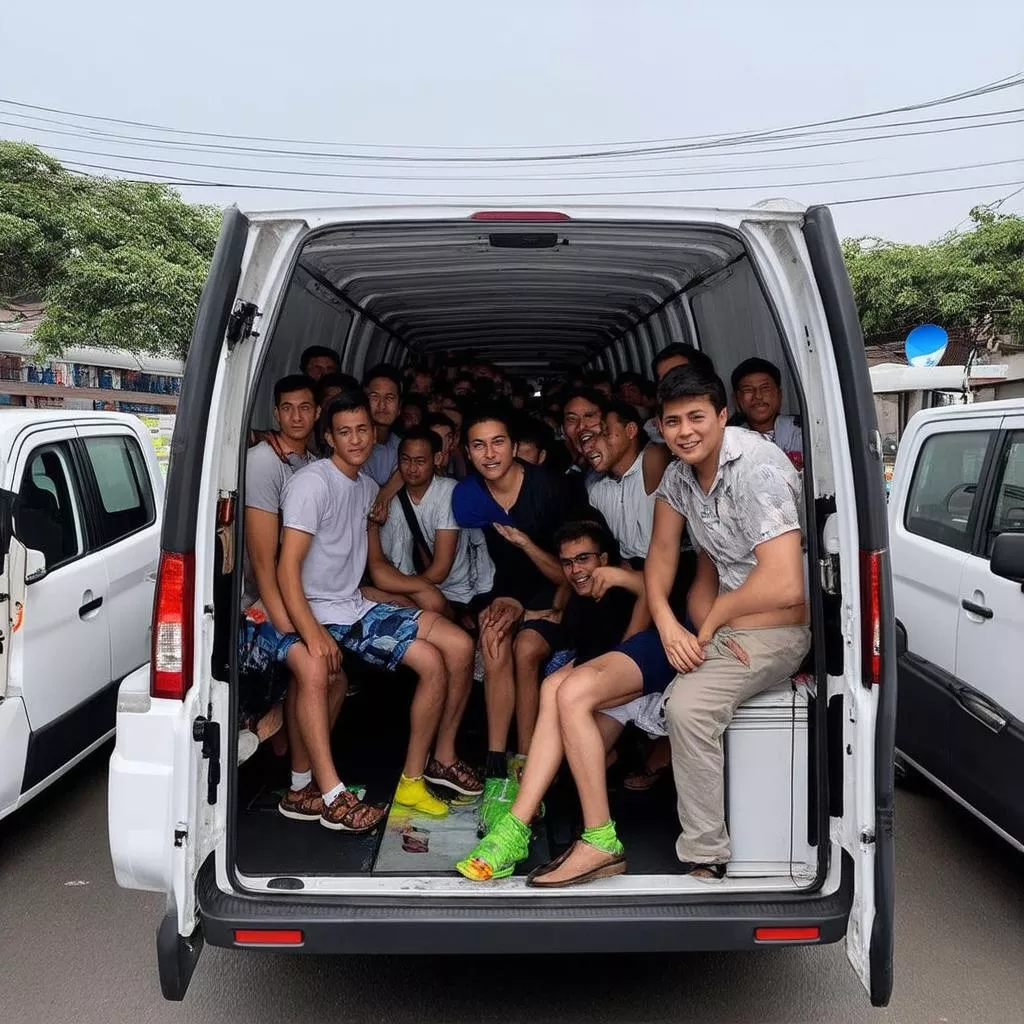 Xe Van Chở Quá Người: Lợi Trước Mắt, Nguy Cơ Rình Rập