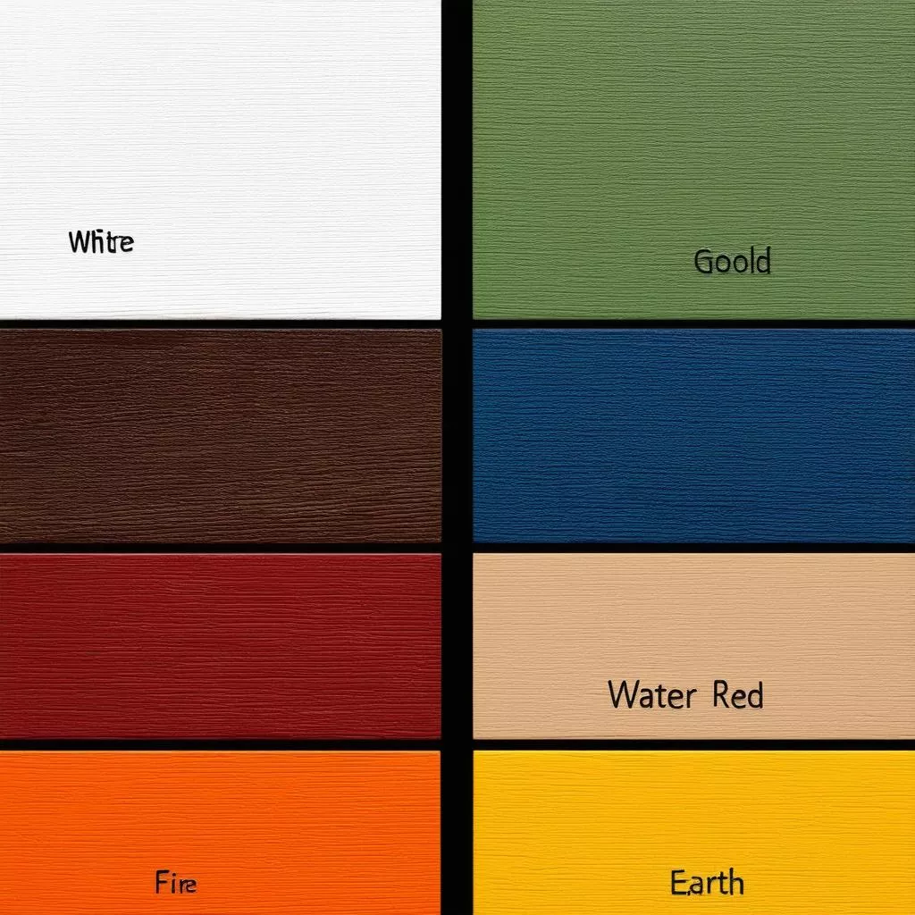 Xe van thuận màu sắc