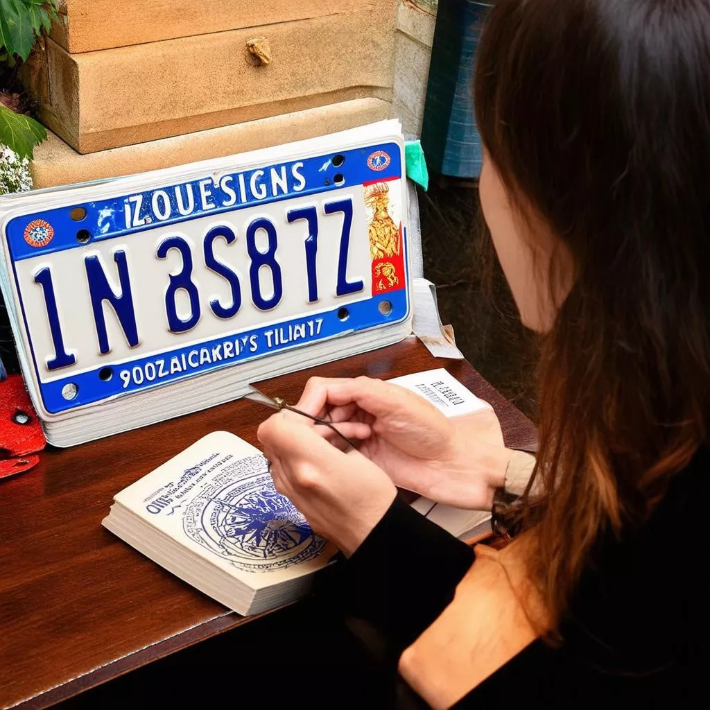 查询与生肖相符的车牌号